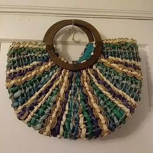 Woven beach/cruise/vacation handbag